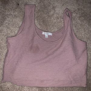 Tillys pink cropped tank